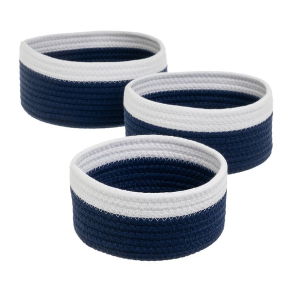 Tekstilne košare v kompletu 3 ks ø 26x11 cm – Casa Selección