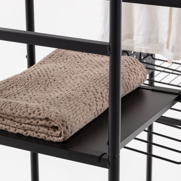 Črna garderoba Kave Home Storn, višina 182 cm-image-4