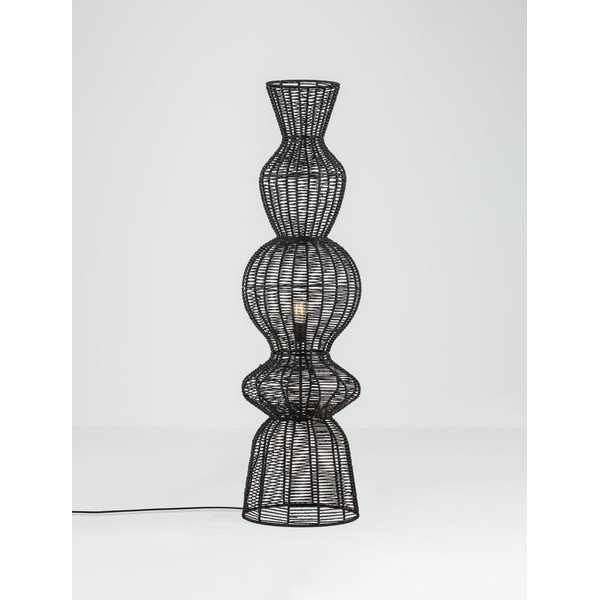 Mat črna stoječa svetilka iz vrvi (višina 136 cm) Breena – Nova Luce-image-4