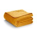 Rumeno prešito pregrinjalo 240x260 cm Laila – Restilo