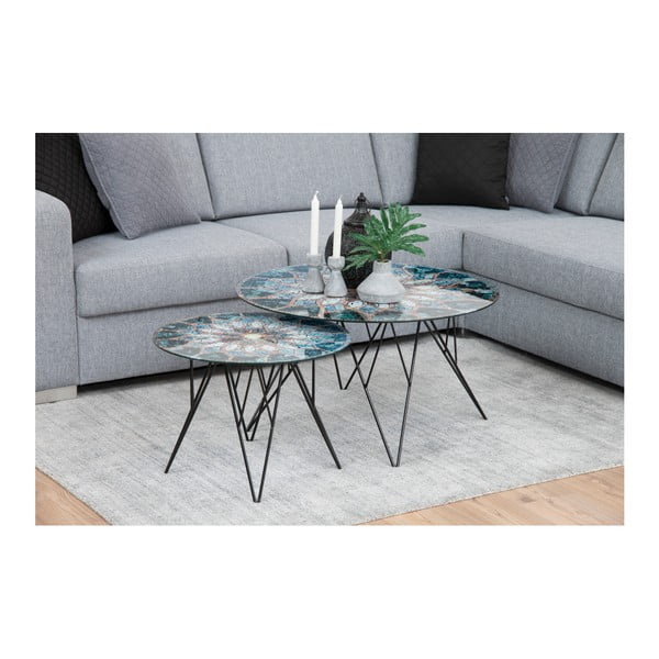 Actona Sun zložljiva miza z mozaikom-image-4