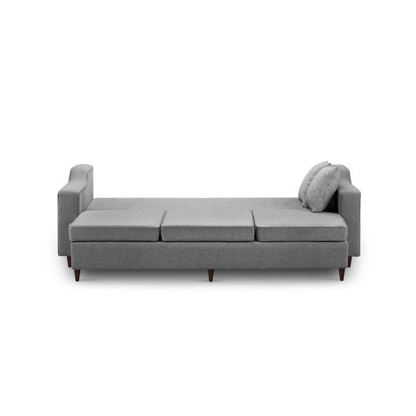 Temno siv raztegljiv trosed s prostorom za shranjevanje Mazzini Sofas Narcisse-image-1