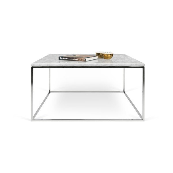 Klubska mizica iz marmorja 75x75 cm Gleam - TemaHome-image-2