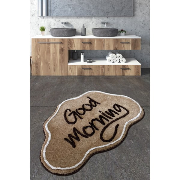 Rjava kopalniška preproga 70x100 cm Good – Foutastic