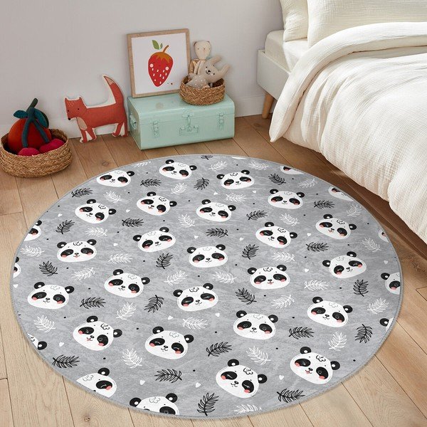 Siva otroška preproga ø 120 cm Comfort – Mila Home-image-4