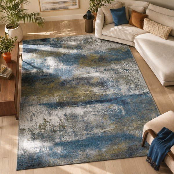 Modra preproga Universal Kalia Abstract, 160 x 230 cm-image-4