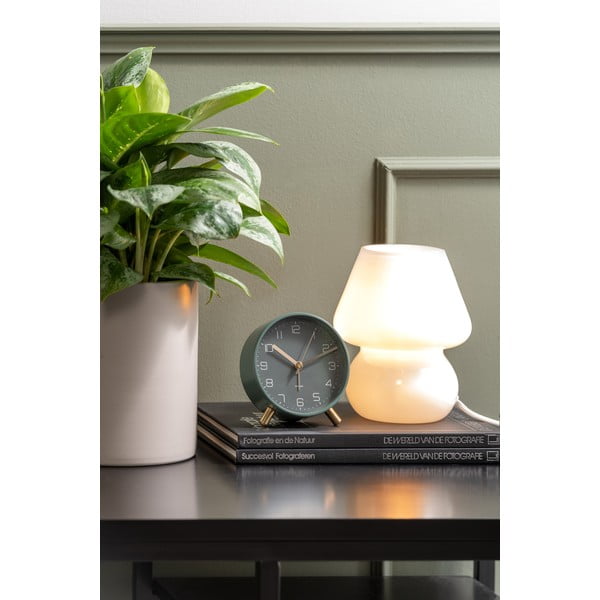 Bela steklena namizna svetilka Leitmotiv Glass, višina 18 cm-image-1