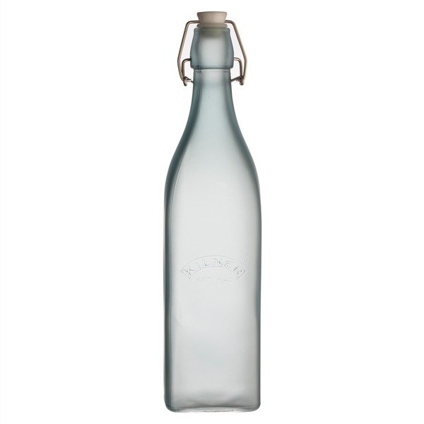 Modra steklenica za mleko s Kilnerjevo sponko, 1,0 l