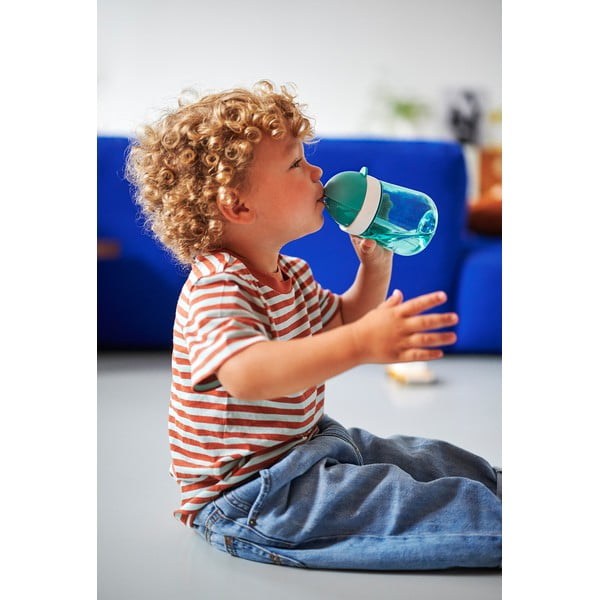 Bela/svetlo zelena otroška skodelica iz tritana 300 ml Little farm – Mepal-image-4