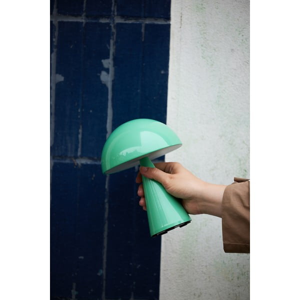 Mentolno zelena LED zatemnitvena namizna svetilka (višina 20 cm) Mush – Hübsch-image-4