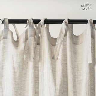 Kremno bela prosojna zavesa 130x300 cm Daytime – Linen Tales