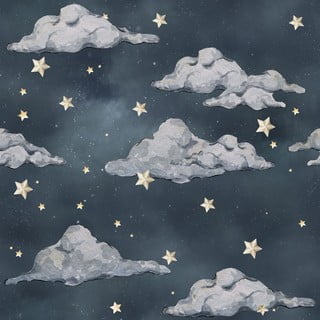 Otroška tapeta 50x280 cm Magic Night Sky - Dekornik