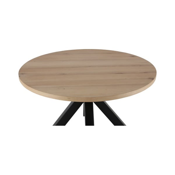 Okrogla jedilna miza s črnimi nogami Canett Maison, ø 120 cm-image-4