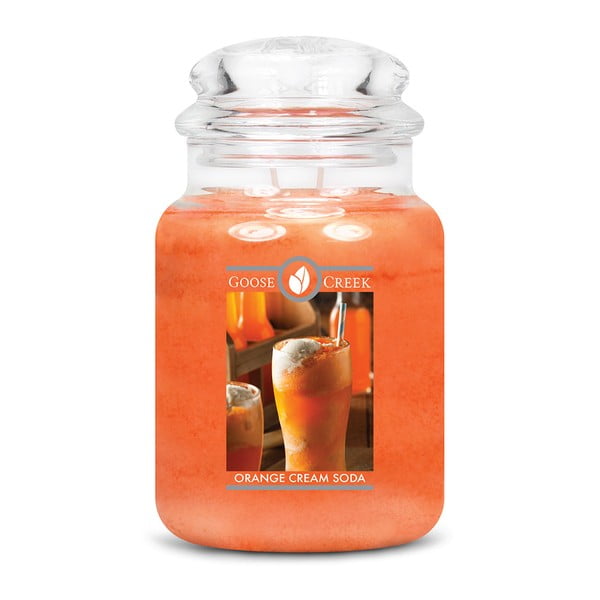Dišeča sveča v steklenem kozarcu Goose Creek Orange Lemonade, 150 ur gorenja