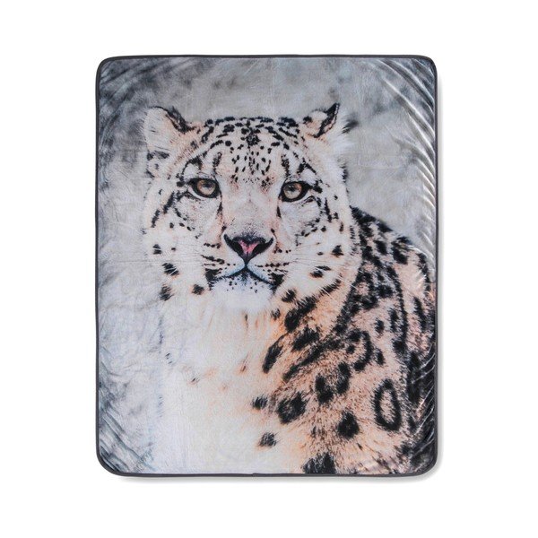 Odeja Good Morning Snow Leopard, 130 x 160 cm-image-2