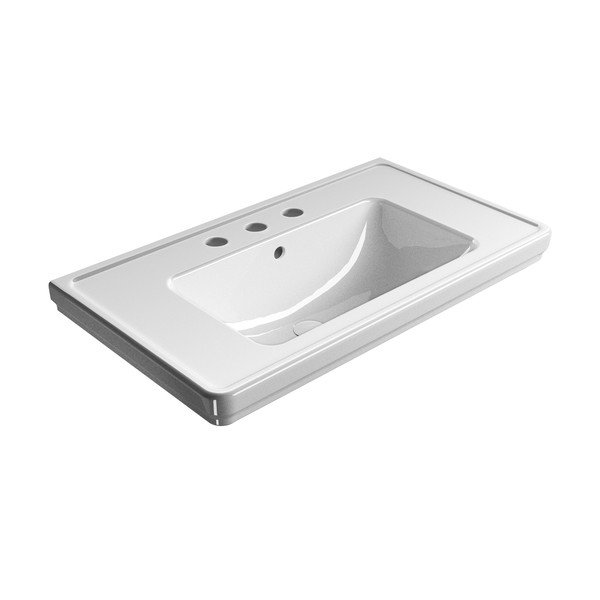 Bel keramičen umivalnik 90x50 cm Classic – Sapho