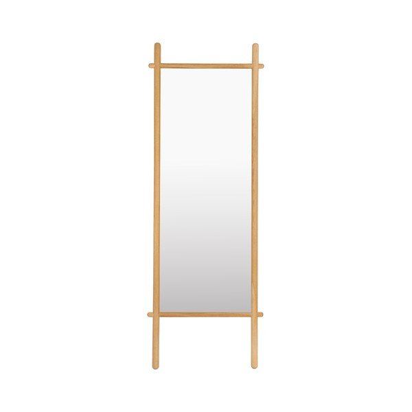 Stoječe ogledalo z lesenim okvirjem 58x160 cm Solene – White Label
