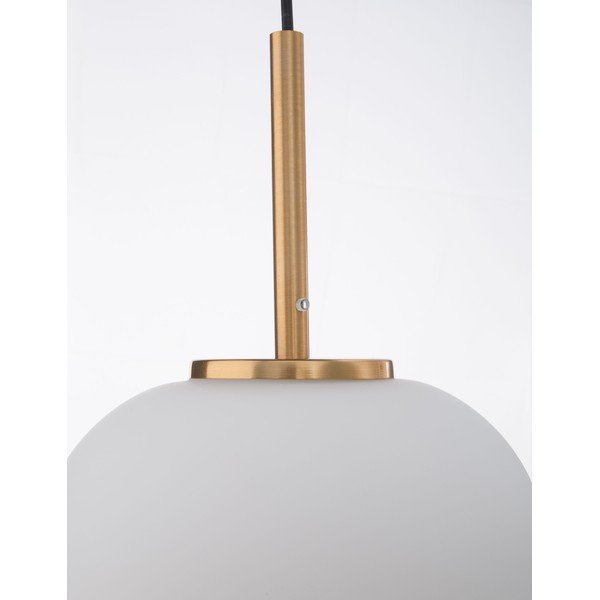 Bela/medeninasta steklena viseča svetilka ø 22 cm Lato – Nova Luce-image-2