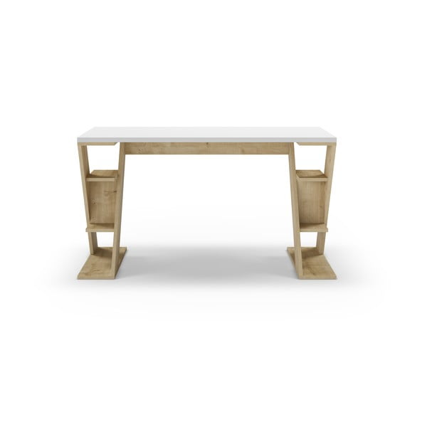 Pisalna miza z belo mizno ploščo 60x137 cm Butterfly – Marckeric