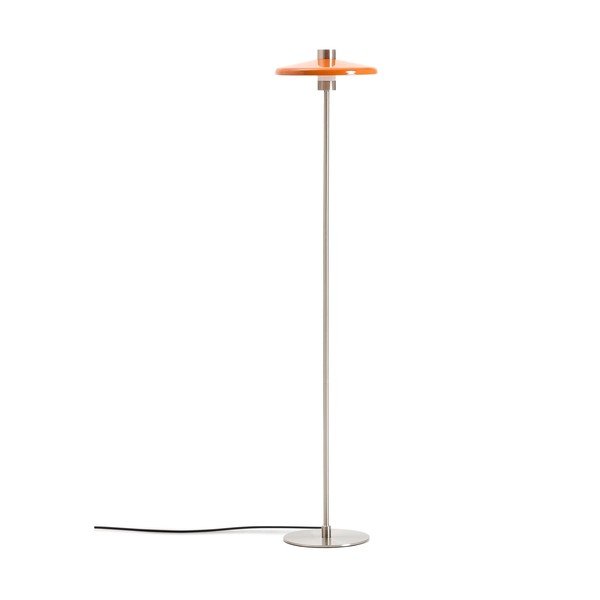 Oranžna stoječa svetilka s kovinskim senčilom (višina 130 cm) Nuvira – Kave Home