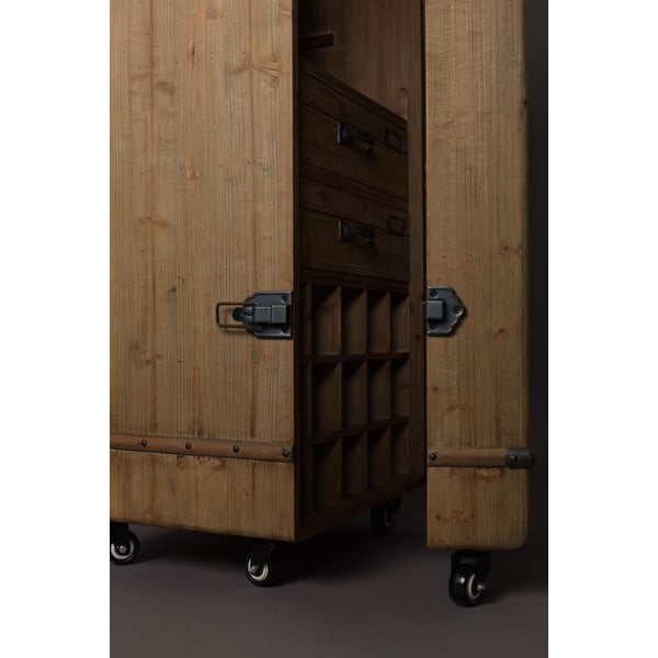 Lesena vitrina za vino Dutchbone Lico-image-1