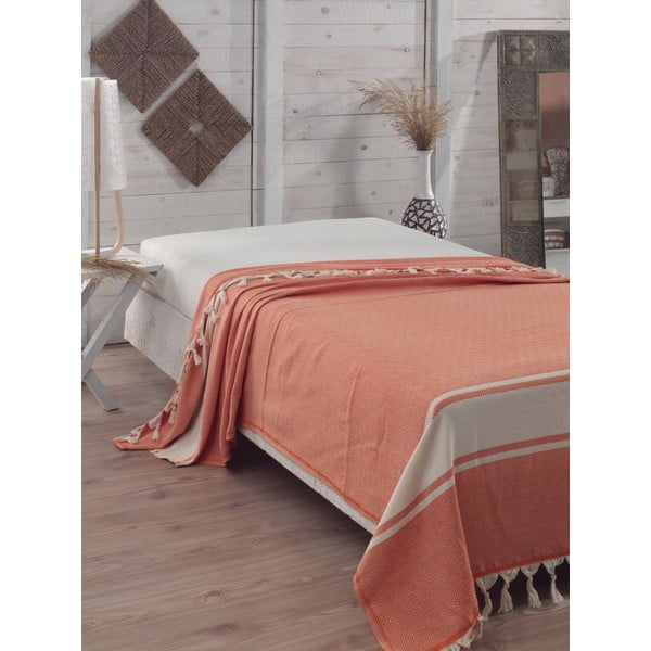 Prevleka za posteljo Elmas Orange, 200x240 cm