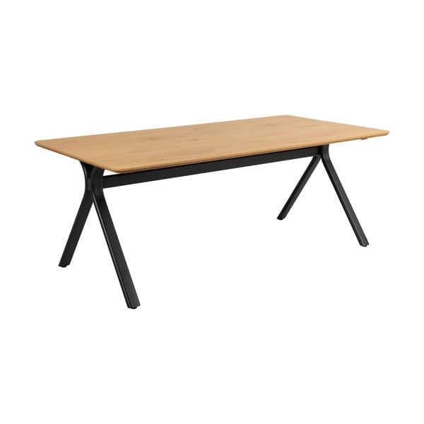 Jedilna miza z mizno ploščo v hrastovem dekorju 100x200 cm Bristol – Actona