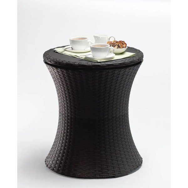 Okrogla vrtna miza s prostorom za led 49.5x49.5 cm Cool – Keter-image-4