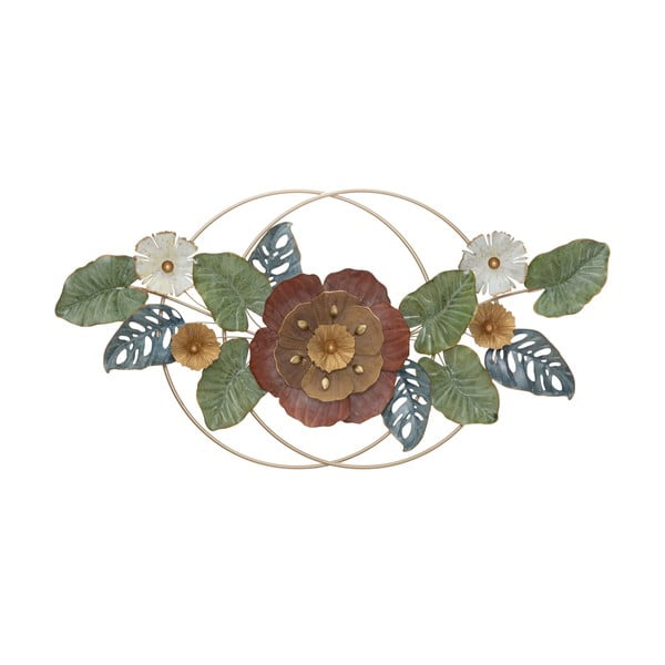 Kovinska viseča dekoracija s cvetličnim vzorcem Mauro Ferretti Eden, 114,5 x 59,5 cm