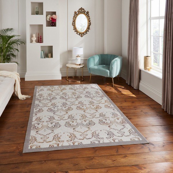 Preproga v zlati, sivi in bež barvi 160x230 cm Imperial Pearl – Think Rugs-image-1