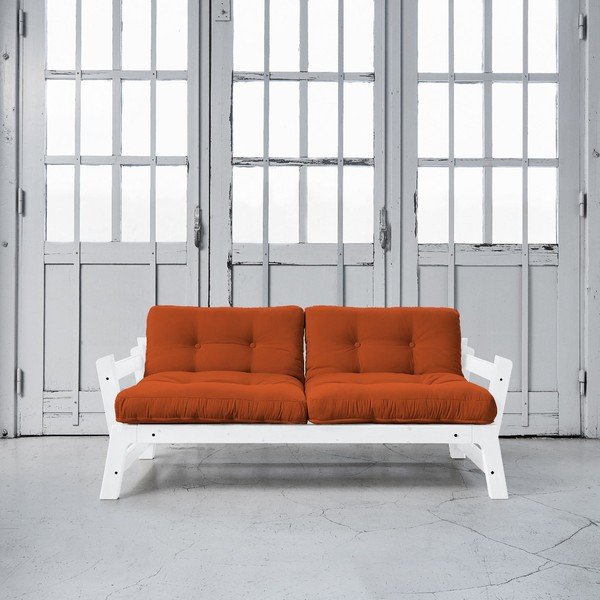 Raztegljiv kavč Karup Step White/Orange-image-1