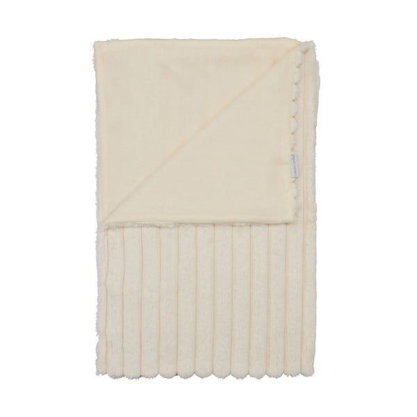 Kremno bela odeja iz mikropliša 130x170 cm Cosy Ribbed – Catherine Lansfield