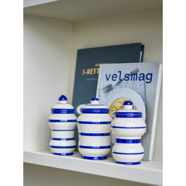 Keramične posode za shranjevanje v kompletu 3 ks za živila Maynard – Bloomingville-image-1