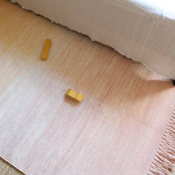 Oranžno-rožnata pralna preproga 100x150 cm Kirthy - Nattiot-image-1