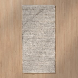 Siva obojestranska preproga iz mešanice volne 80x150 cm – Ixia