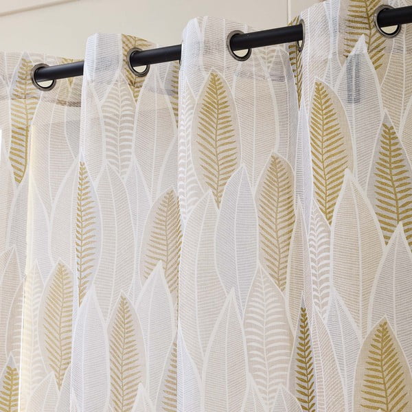 Bež prosojna zavesa iz tančice 140x280 cm Kim – douceur d'intérieur-image-2