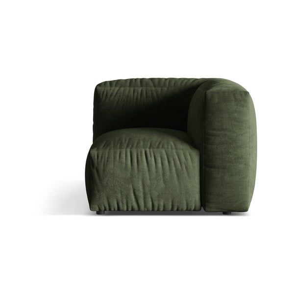 Zelen žameten modul za sedežno garnituro (s kotom po izbiri) Martina – Micadoni 