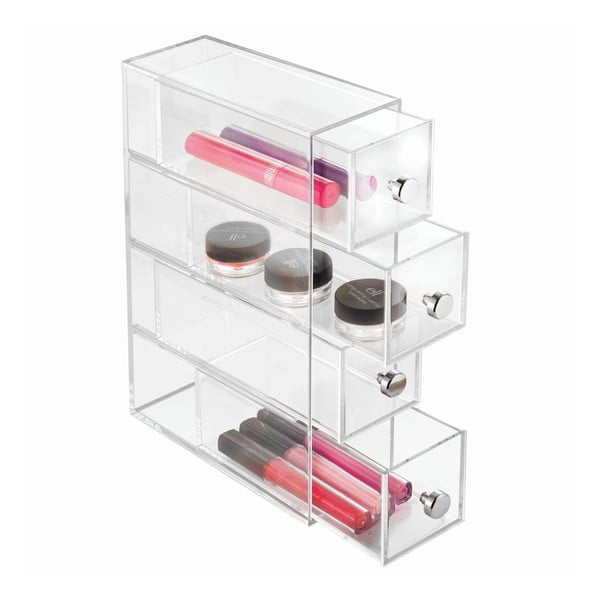 Prozoren organizator s 4 predali iDesign Tower-image-2