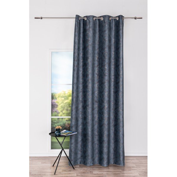 Antracitno siva zavesa 140x260 cm Terra – Mendola Fabrics-image-1