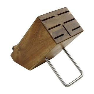 Blok za nože s stojalom iz akacijevega lesa Nirosta Aid