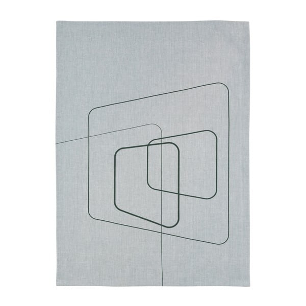 Svetlo siva kuhinjska brisača Zone Squares, 70 x 50 cm