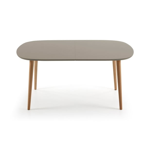 Siva raztegljiva jedilna miza Kave Home Oakland, 160 x 100 cm-image-2