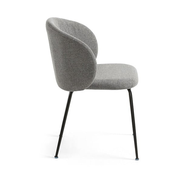 Siv oblazinjen jedilni stol Minna – Kave Home-image-3