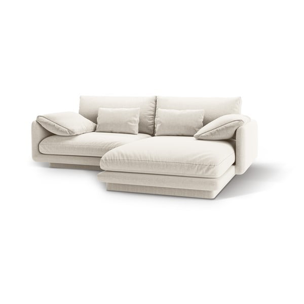 Bela kotna sedežna garnitura (desni kot) Torino – Micadoni Home-image-1