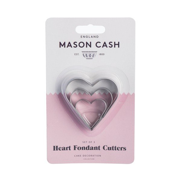 Komplet 3 rezalnikov iz nerjavečega jekla v obliki srca Mason Cash-image-1