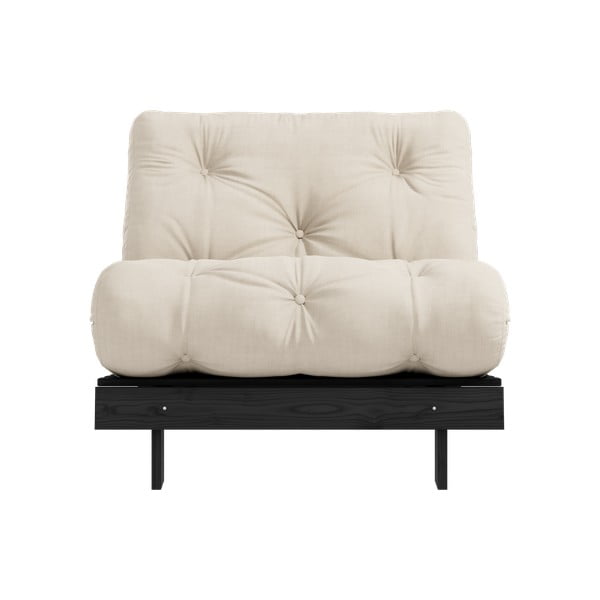 Bež fotelj Roots Black Night – Karup Design-image-3