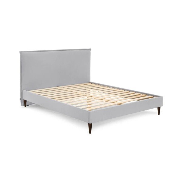 Siva zakonska postelja Bobochic Paris Sary Dark, 180 x 200 cm