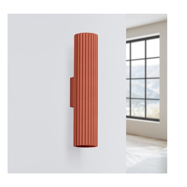 Opečnato oranžna stenska svetilka Gleam – Sollux-image-2