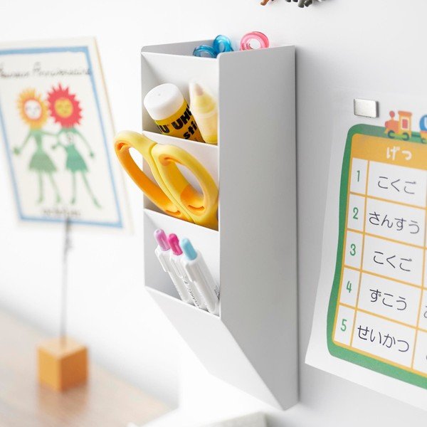 Bel kovinski organizator za pisalne potrebščine Tower – YAMAZAKI-image-4