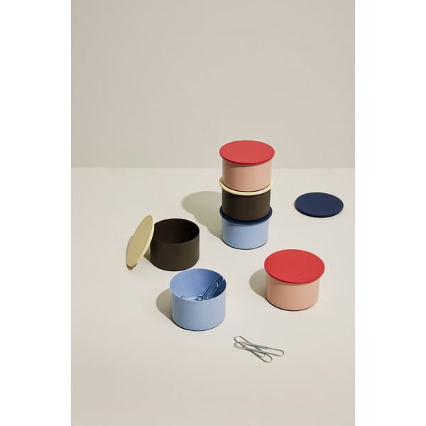 Dekorativna kovinska škatla za shranjevanje s pokrovom District - Hübsch-image-1